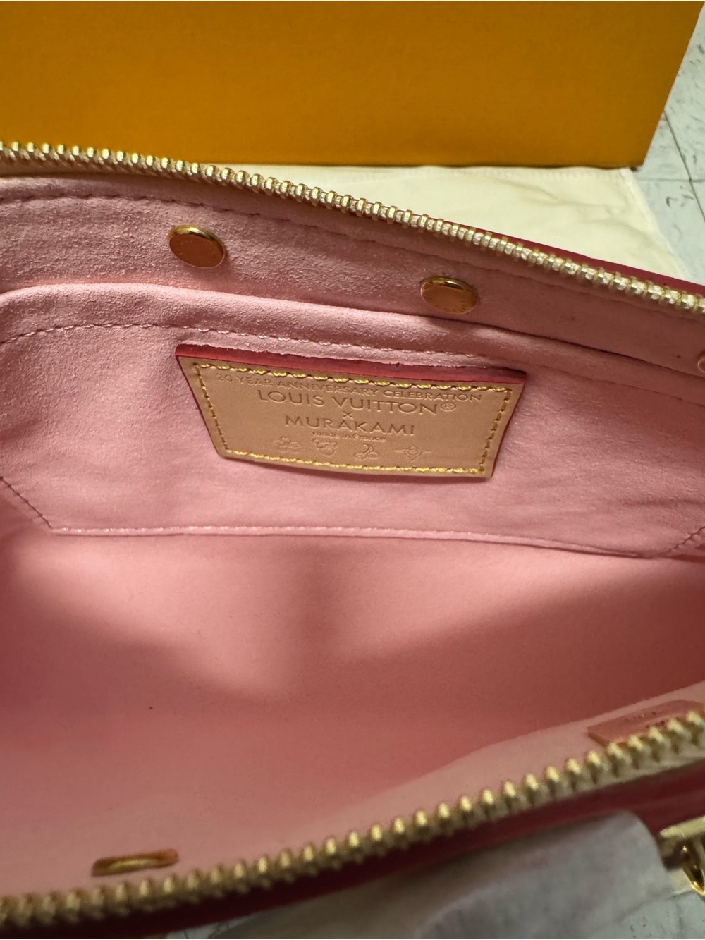 Louis Vuitton Brown Monogram Floral Pochette with Pink Accents - Picture 8 of 17